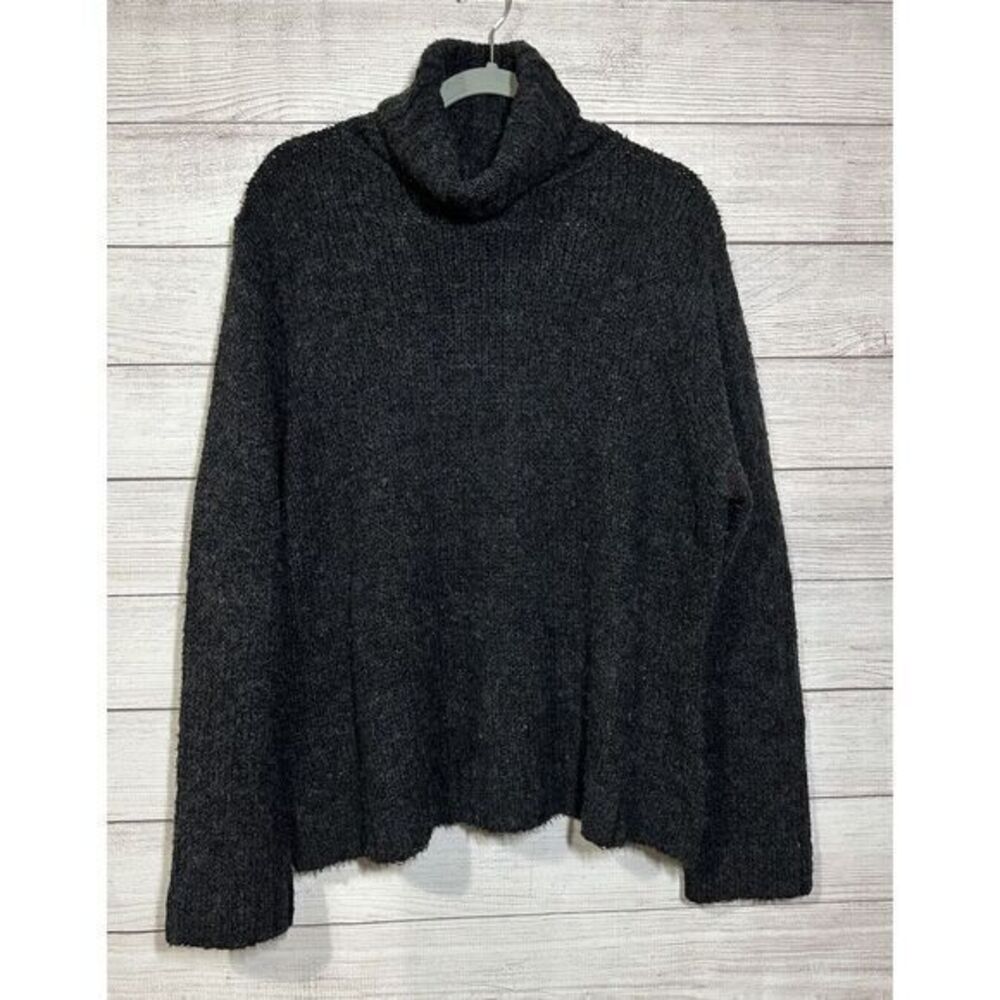 Harley Davison Black Womens Sweater Size 1 W Large‎ Pullover Wool Acrylic